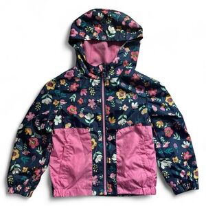 Eddie Bauer Floral Hooded Raincoat 4T